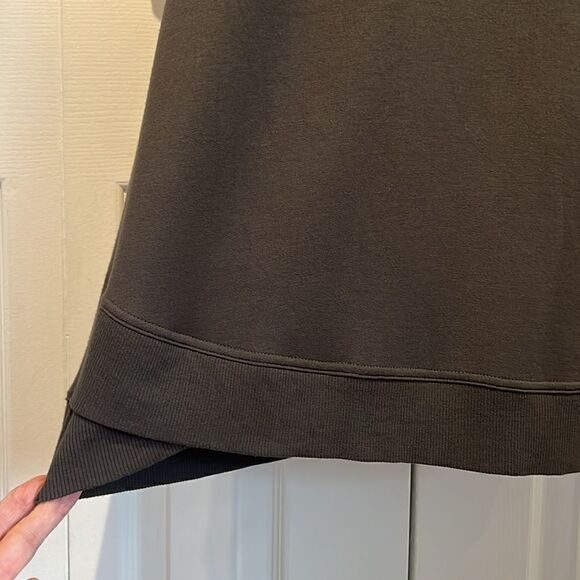 Hyba Charcoal Grey 3/4 Sleeve‎ Hooded Tunic Dress Size S - Picture 5 of 11